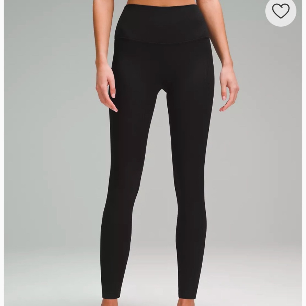 lululemon Align™ Ribbed HR Pant 28" BLK 8